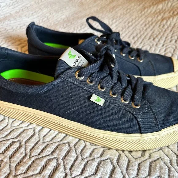 Cariuma Shoes Cariuma Oca Low Navy Canvas Sneaker Size Men